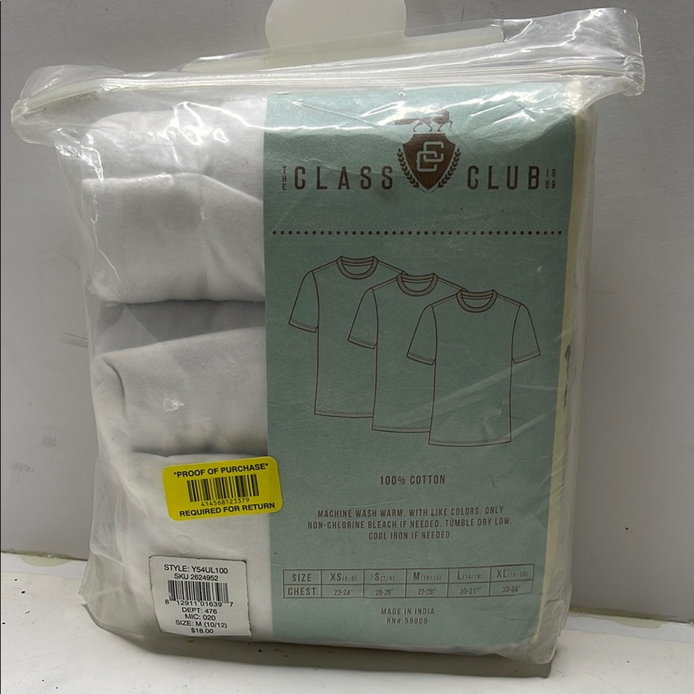 Class Club White T-Shirt Pack